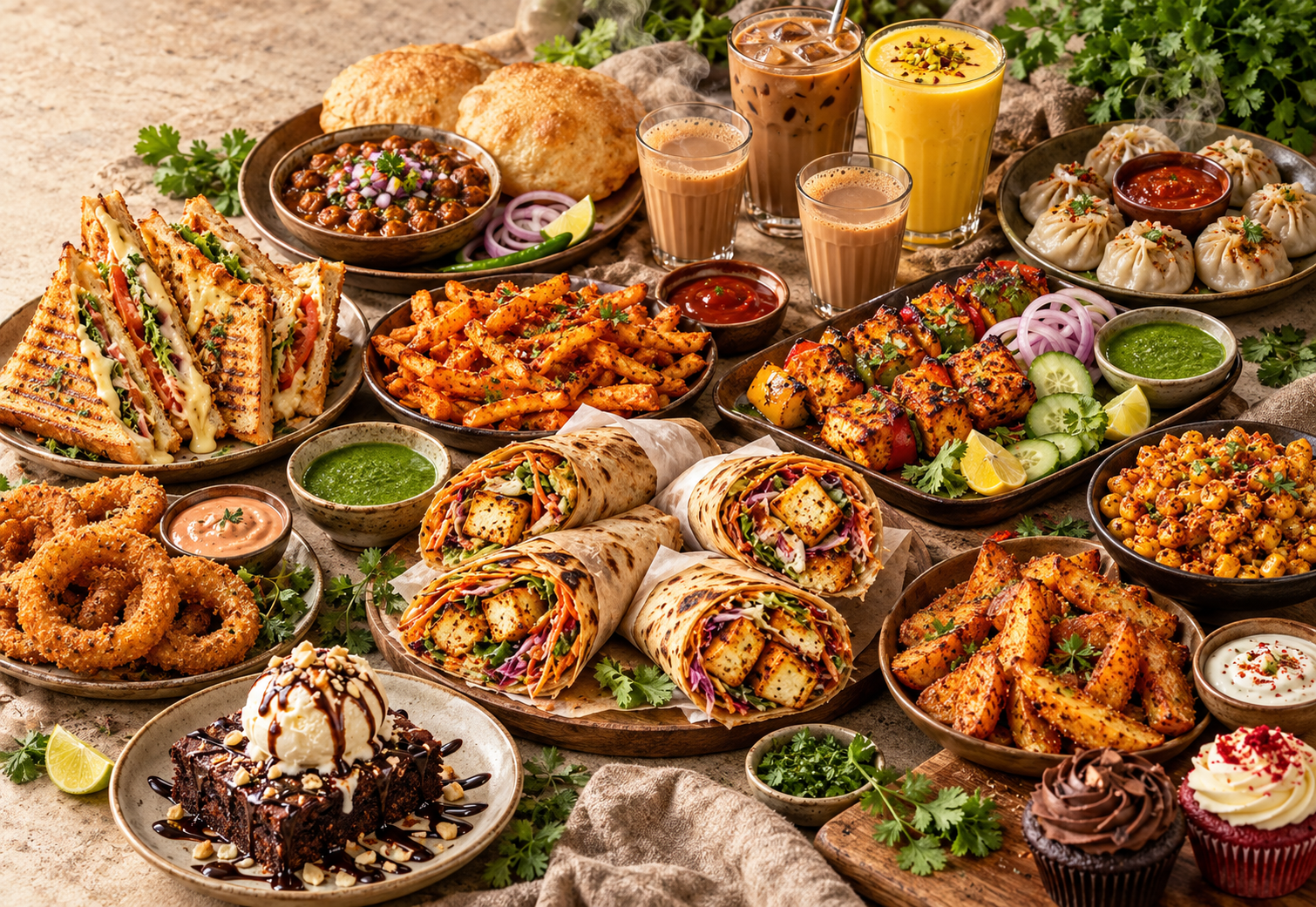 Sunday lunch spread at Soft Hour.